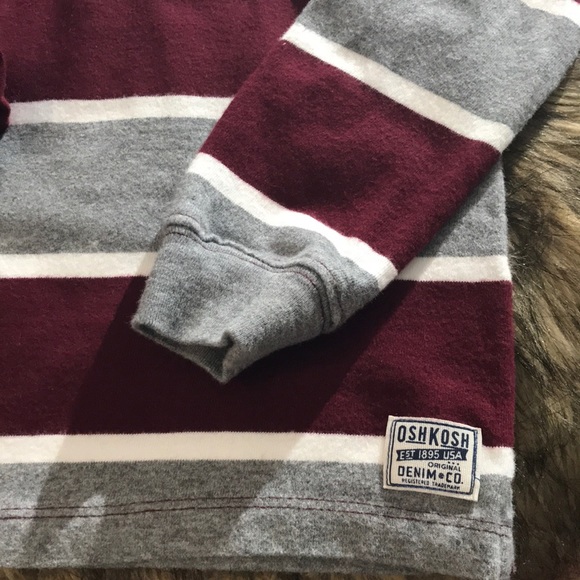 Oshkosh B’gosh Striped Long Polo Shirt. Size 2T. - Picture 2 of 4